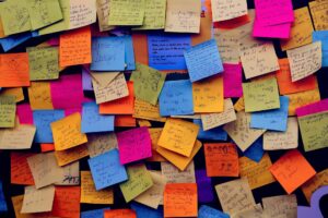 sticky notes for success